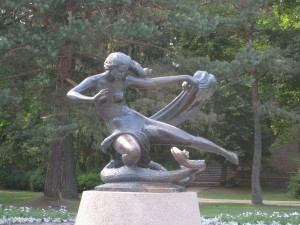 Egle Queen of Serpents by R.Antinis sr in Botanical Park, Palanga