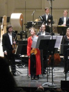 Isabelle Faust, violinsoloist in György Ligeti´s Violinconcert with Orchestra de l´Opera National de Paris, 14.11.2009 
. Photo: Henning Høholt