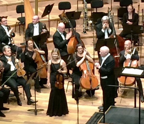 Alina Ibragimova og Bernard Haitink, London Symphony Orchestra, Mozart 3, Paris 16.6.2015. Foto Henning Høholt