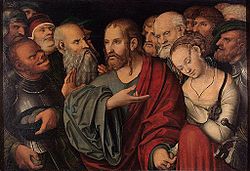 Cranach_the_Younger,_Lucas__Christ_and_the_adulteress