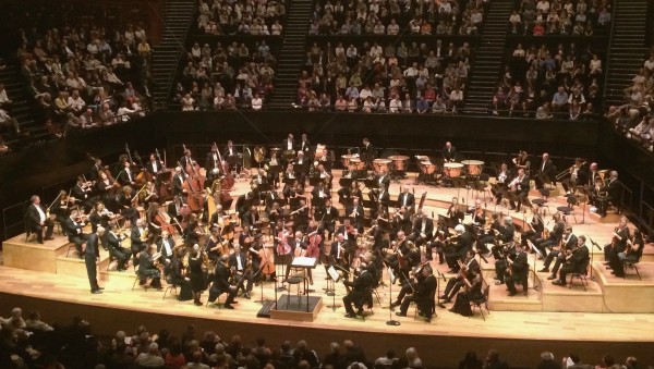 London Symphony Orchestra, Bernard Haitink, (left in the picture) Philharmonie de Paris, 16.6.15. Mahler 1.Symphony, Foto Henning Høholt