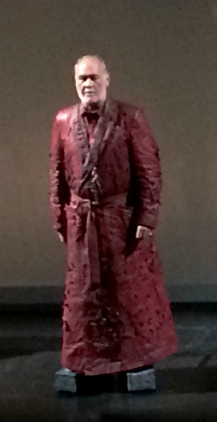 Sergei Leiferkus as the Baron in Skupoj Rytsar by Rachmaninoff in Bruxelles, foto Henning Høholt 2015
