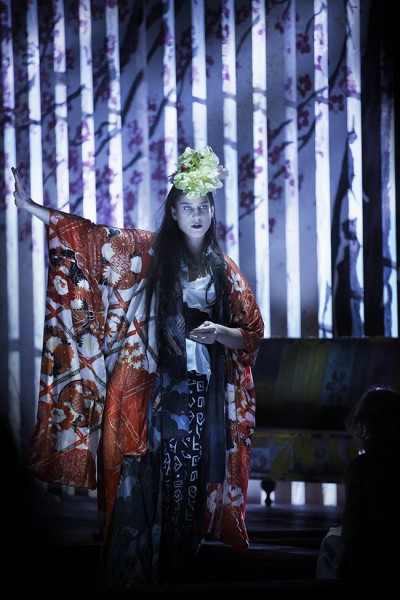 Asmik Gregorian  som Chocho san - Madama Butterfly på Kungliga Operan i Stockholm. Foto
