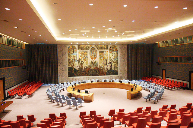 Security Council Chambers 
.  UN, New York
