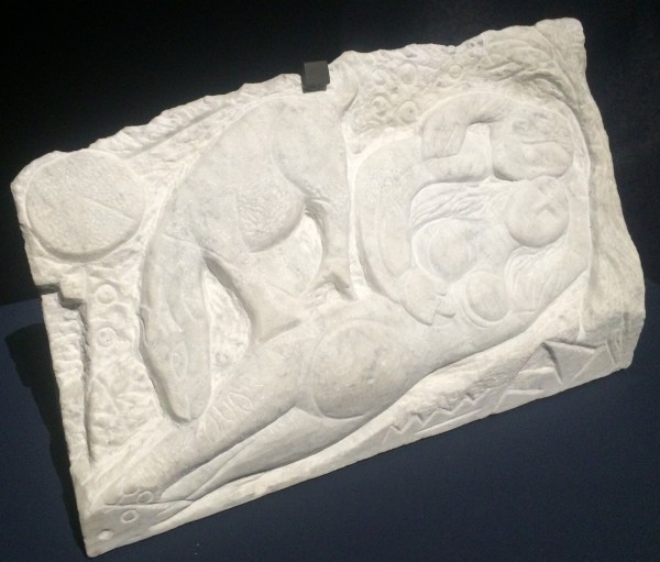 Torque goats or lovers bed, marble bas relief, 1952. Foto Henning Høholt