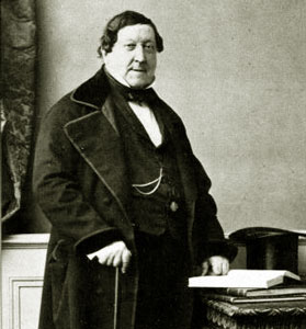 Giacchino Rossini, (1792-1868). Komponisten til Barberen i Sevilla, som skal glede publikum på Den Nasjonale Scene i Bergen under Festspilene i Bergen 2016.