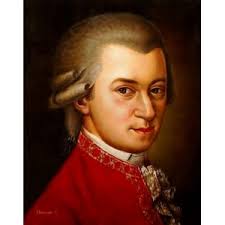 Wolfgang Amadeus Mozart, composer of Don Giovanni to text by da Ponte.