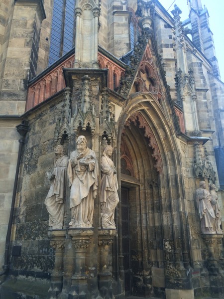 North side entrance to ST. Thomas Church, Leipzig.