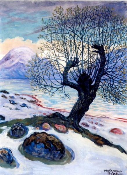 Marsmorgen av Nikolai Astrup.