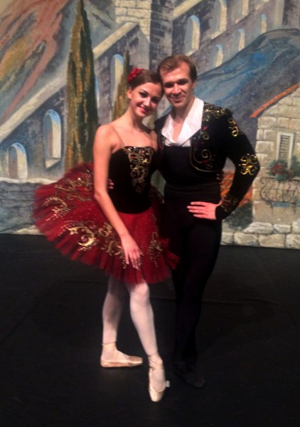 Kristina Andreeva and Mikhail Timaev as Kitri and Basil.  Stars from the Kazan Ballet, Tatarstan. Foto Henning Høholt