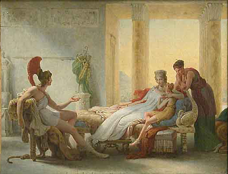 Anéas and Dido by Baron Pierre-Narcissi Guérin (1815).