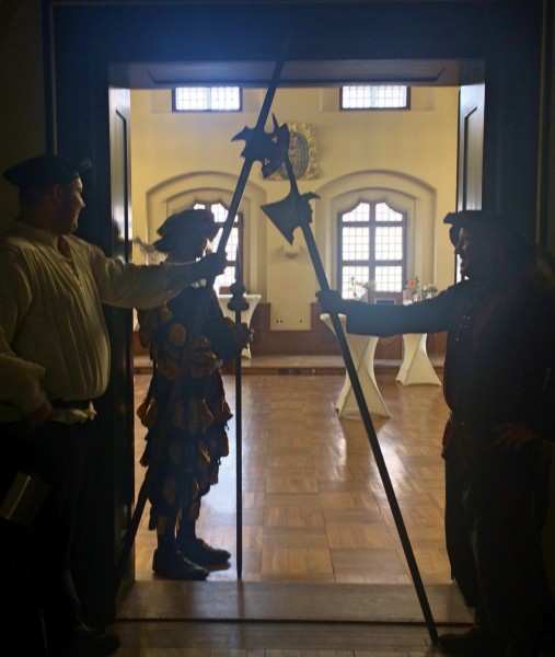 Guards at Wittenberg City Hall.