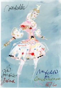 NOUREDDA-II, scetch: costumes Christian Lacroix