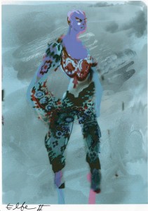 Les Elfs. scetch: costumes Christian Lacroix